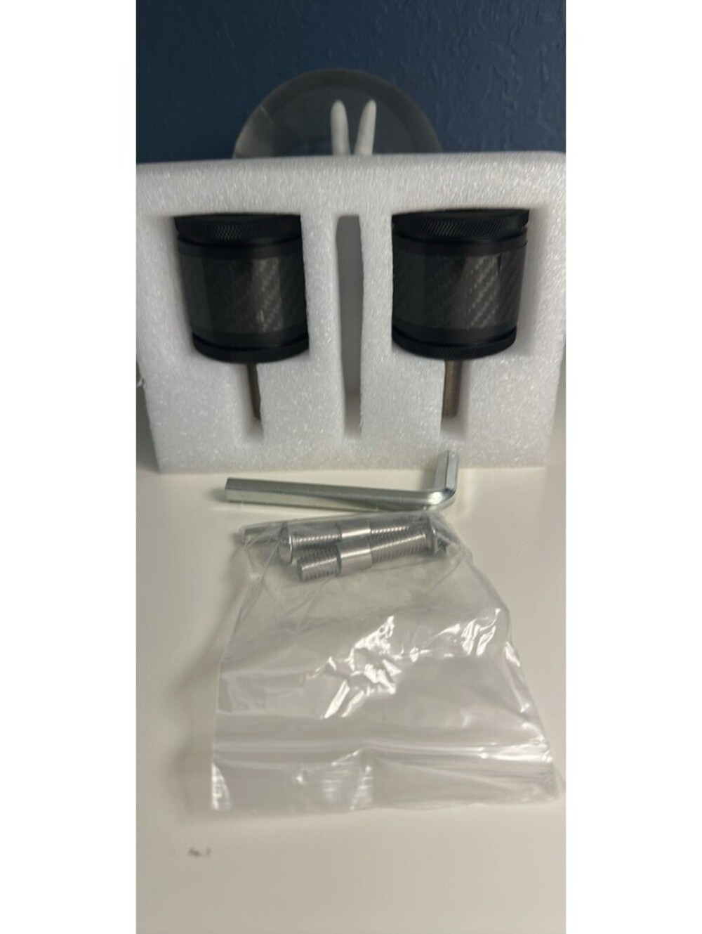 Carbon Fiber Front Fork Sliders for Scooter & Motorcycle - Crash Protection, 1 P